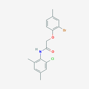 2-(2-bromo-4-methylphenoxy)-N-(2-chloro-4,6-dimethylphenyl)acetamide