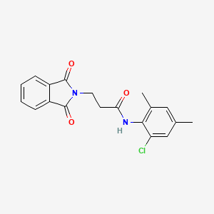 N-(2-chloro-4,6-dimethylphenyl)-3-(1,3-dioxoisoindol-2-yl)propanamide