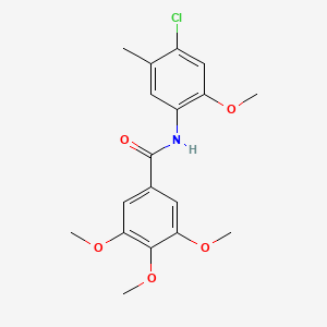 N-(4-chloro-2-methoxy-5-methylphenyl)-3,4,5-trimethoxybenzamide