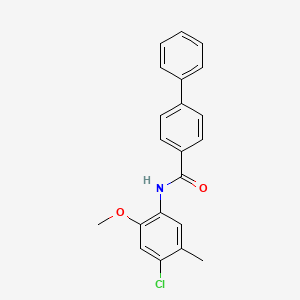 N-(4-chloro-2-methoxy-5-methylphenyl)-4-biphenylcarboxamide