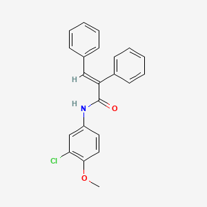 N-(3-chloro-4-methoxyphenyl)-2,3-diphenylacrylamide