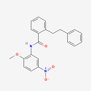 molecular formula C22H20N2O4 B3476157 N-(2-methoxy-5-nitrophenyl)-2-(2-phenylethyl)benzamide 