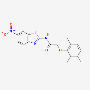 N-(6-nitro-1,3-benzothiazol-2-yl)-2-(2,3,6-trimethylphenoxy)acetamide