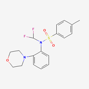 N-(difluoromethyl)-4-methyl-N-[2-(4-morpholinyl)phenyl]benzenesulfonamide