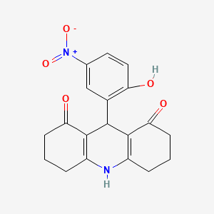 9-(2-hydroxy-5-nitrophenyl)-3,4,6,7,9,10-hexahydro-1,8(2H,5H)-acridinedione