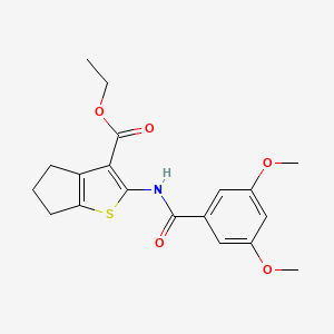 ethyl 2-[(3,5-dimethoxybenzoyl)amino]-5,6-dihydro-4H-cyclopenta[b]thiophene-3-carboxylate