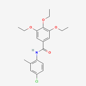 N-(4-chloro-2-methylphenyl)-3,4,5-triethoxybenzamide