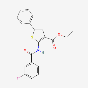 ethyl 2-[(3-fluorobenzoyl)amino]-5-phenyl-3-thiophenecarboxylate