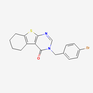 molecular formula C17H15BrN2OS B3476267 3-(4-bromobenzyl)-5,6,7,8-tetrahydro[1]benzothieno[2,3-d]pyrimidin-4(3H)-one 