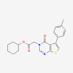 cyclohexyl [5-(4-methylphenyl)-4-oxothieno[2,3-d]pyrimidin-3(4H)-yl]acetate