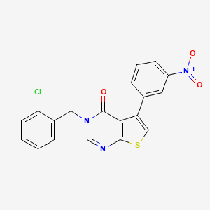 3-(2-chlorobenzyl)-5-(3-nitrophenyl)thieno[2,3-d]pyrimidin-4(3H)-one