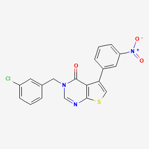 3-(3-chlorobenzyl)-5-(3-nitrophenyl)thieno[2,3-d]pyrimidin-4(3H)-one