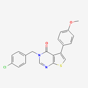 3-(4-chlorobenzyl)-5-(4-methoxyphenyl)thieno[2,3-d]pyrimidin-4(3H)-one