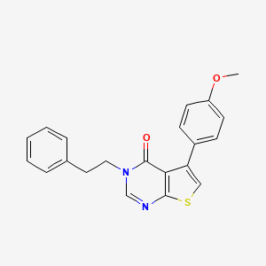 5-(4-methoxyphenyl)-3-(2-phenylethyl)thieno[2,3-d]pyrimidin-4(3H)-one