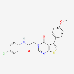 N-(4-chlorophenyl)-2-[5-(4-methoxyphenyl)-4-oxothieno[2,3-d]pyrimidin-3-yl]acetamide