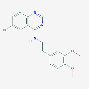 6-bromo-N-[2-(3,4-dimethoxyphenyl)ethyl]quinazolin-4-amine