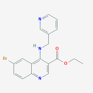 ethyl 6-bromo-4-[(3-pyridinylmethyl)amino]-3-quinolinecarboxylate