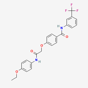 4-{2-[(4-ethoxyphenyl)amino]-2-oxoethoxy}-N-[3-(trifluoromethyl)phenyl]benzamide