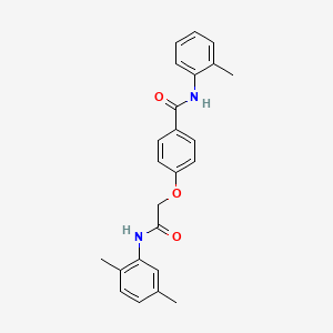 4-[2-(2,5-dimethylanilino)-2-oxoethoxy]-N-(2-methylphenyl)benzamide