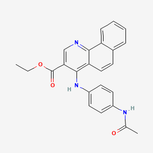 Ethyl 4-(4-acetamidoanilino)benzo[h]quinoline-3-carboxylate