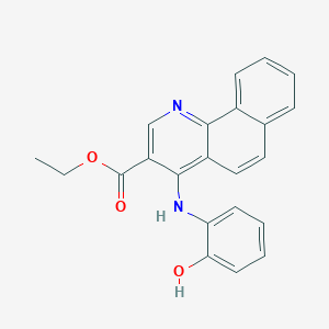 ethyl 4-[(2-hydroxyphenyl)amino]benzo[h]quinoline-3-carboxylate