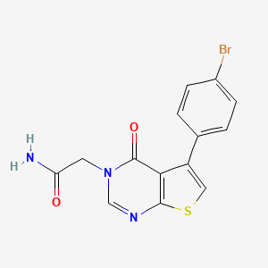 2-[5-(4-bromophenyl)-4-oxothieno[2,3-d]pyrimidin-3-yl]acetamide