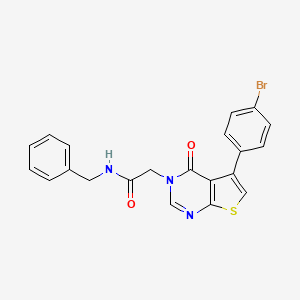 N-benzyl-2-[5-(4-bromophenyl)-4-oxothieno[2,3-d]pyrimidin-3-yl]acetamide