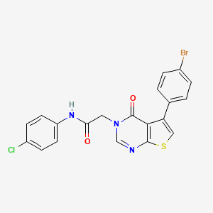 2-[5-(4-bromophenyl)-4-oxothieno[2,3-d]pyrimidin-3(4H)-yl]-N-(4-chlorophenyl)acetamide