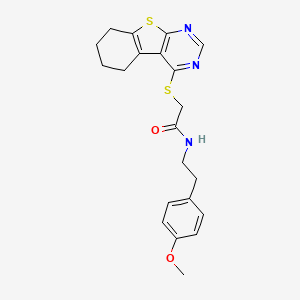 N-[2-(4-methoxyphenyl)ethyl]-2-(5,6,7,8-tetrahydro[1]benzothieno[2,3-d]pyrimidin-4-ylthio)acetamide