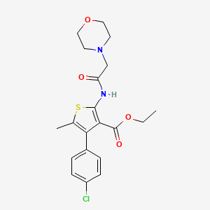 Ethyl 4-(4-chlorophenyl)-5-methyl-2-[(morpholin-4-ylacetyl)amino]thiophene-3-carboxylate