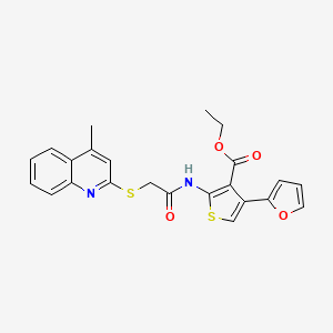 ethyl 4-(2-furyl)-2-({[(4-methyl-2-quinolinyl)thio]acetyl}amino)-3-thiophenecarboxylate