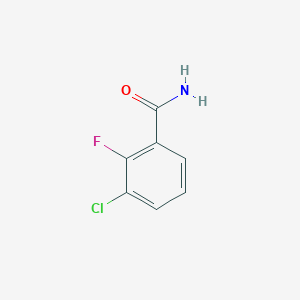molecular formula C7H5ClFNO B034766 3-氯-2-氟苯甲酰胺 CAS No. 104326-94-5