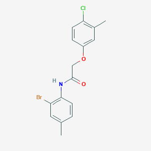 N-(2-bromo-4-methylphenyl)-2-(4-chloro-3-methylphenoxy)acetamide