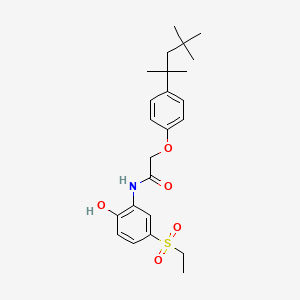 N-[5-(ethylsulfonyl)-2-hydroxyphenyl]-2-[4-(1,1,3,3-tetramethylbutyl)phenoxy]acetamide