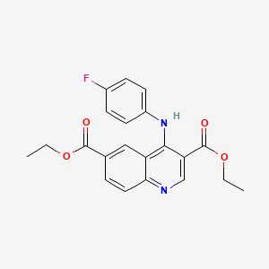 diethyl 4-[(4-fluorophenyl)amino]-3,6-quinolinedicarboxylate