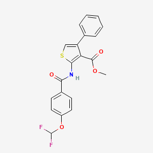 methyl 2-{[4-(difluoromethoxy)benzoyl]amino}-4-phenyl-3-thiophenecarboxylate