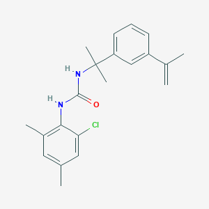 molecular formula C21H25ClN2O B3476813 N-(2-chloro-4,6-dimethylphenyl)-N'-[1-(3-isopropenylphenyl)-1-methylethyl]urea 