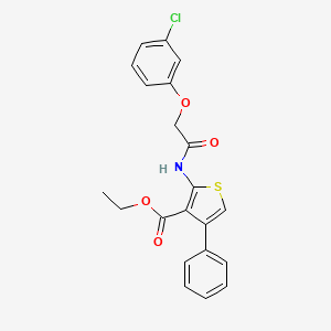 ethyl 2-{[(3-chlorophenoxy)acetyl]amino}-4-phenyl-3-thiophenecarboxylate