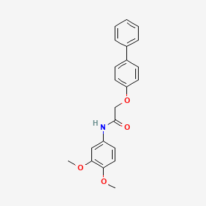 2-(4-biphenylyloxy)-N-(3,4-dimethoxyphenyl)acetamide