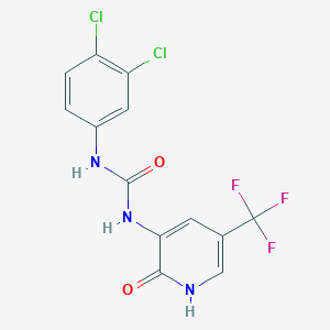 N-(3,4-dichlorophenyl)-N'-[2-oxo-5-(trifluoromethyl)-1,2-dihydro-3-pyridinyl]urea