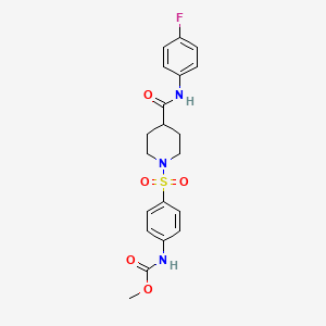 methyl {4-[(4-{[(4-fluorophenyl)amino]carbonyl}-1-piperidinyl)sulfonyl]phenyl}carbamate