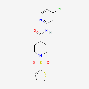 N-(4-chloro-2-pyridinyl)-1-(2-thienylsulfonyl)-4-piperidinecarboxamide