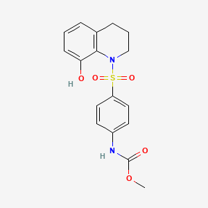 methyl {4-[(8-hydroxy-3,4-dihydro-1(2H)-quinolinyl)sulfonyl]phenyl}carbamate