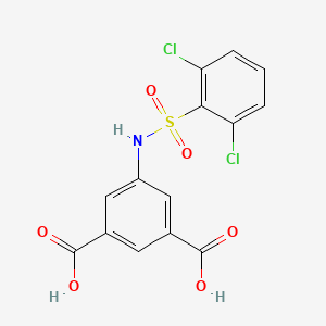 5-{[(2,6-dichlorophenyl)sulfonyl]amino}isophthalic acid