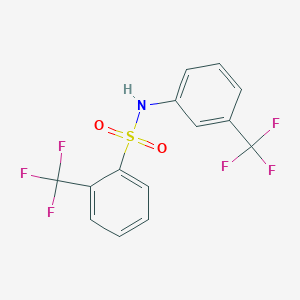 2-(trifluoromethyl)-N-[3-(trifluoromethyl)phenyl]benzenesulfonamide