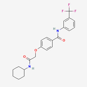 4-[2-(cyclohexylamino)-2-oxoethoxy]-N-[3-(trifluoromethyl)phenyl]benzamide