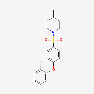 1-{[4-(2-chlorophenoxy)phenyl]sulfonyl}-4-methylpiperidine