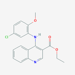 Ethyl 4-(5-chloro-2-methoxyanilino)quinoline-3-carboxylate