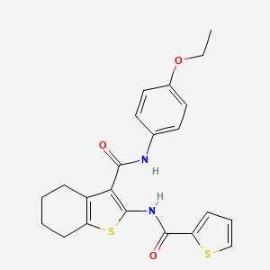 N-(4-ETHOXYPHENYL)-2-(THIOPHENE-2-AMIDO)-4,5,6,7-TETRAHYDRO-1-BENZOTHIOPHENE-3-CARBOXAMIDE