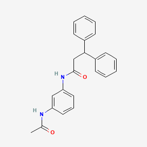 N-[3-(acetylamino)phenyl]-3,3-diphenylpropanamide